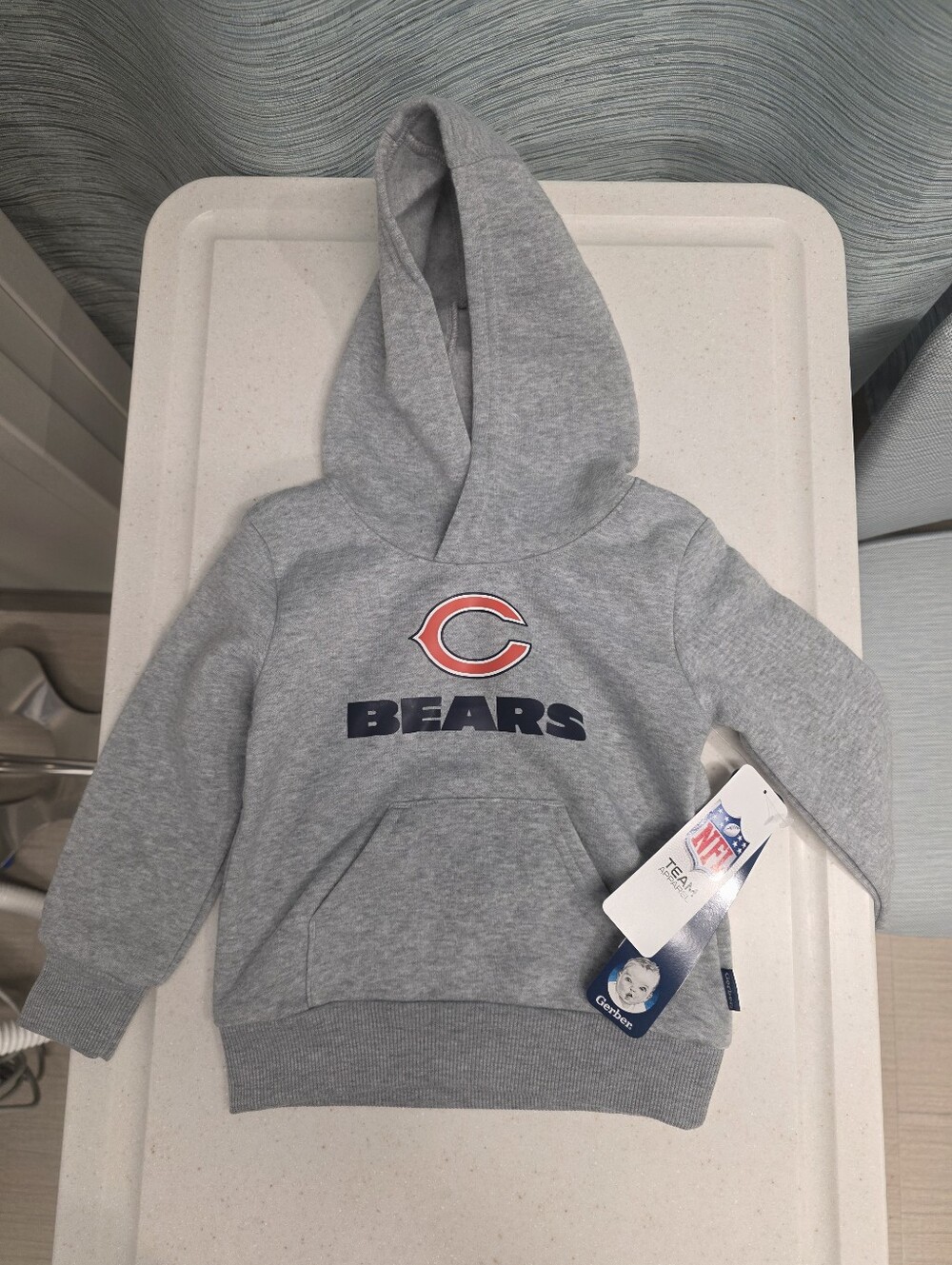 NFL Chicago Bears Toddler 2T Gray Hoodie, Official gear NWT